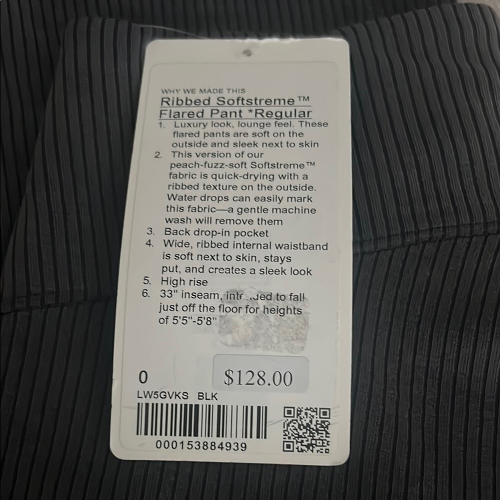 lululemon athletica Black Ribbed Softstreme Flared Pants - Picture 3 of 6